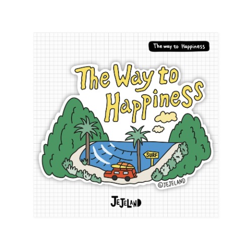 [JEJELAND]제제랜드 서핑 스티커[The Way Yo Happiness]